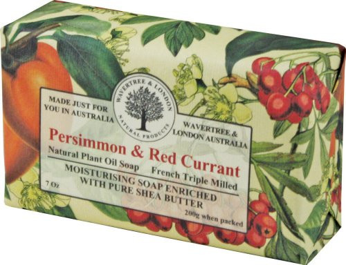 Wavertree  and  London Persimmon  and  Red Currant luxury soap 1 bar