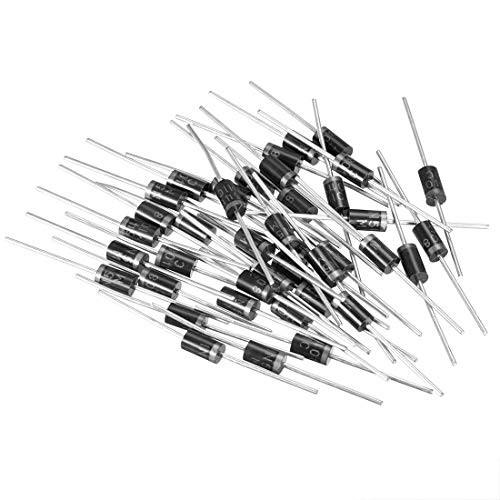 uxcell Schottky Rectifier Diode 3A 1000V Axial Electronic Silicon Diodes 40pcs for 1N5408