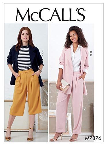 McCall Pattern Womens Winter Jacket and Pants Sizes 14-22 Sewing Pattern Plain