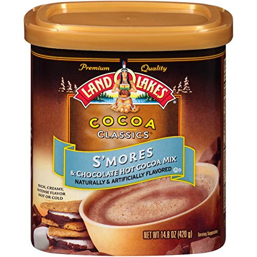 Land O Lakes Cocoa Classics Smores  and  Chocolate Hot Cocoa Mix 14_8-Ounce Canister