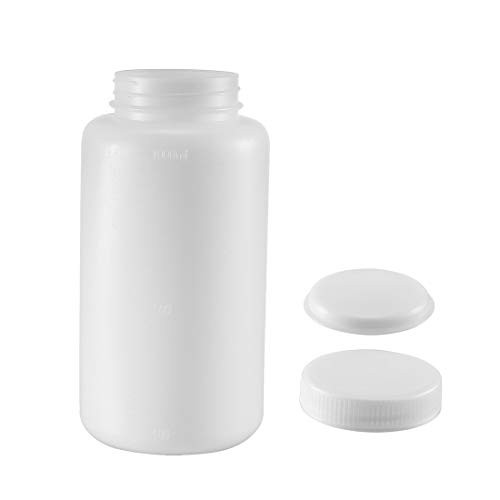 uxcell Plastic Lab Chemical Reagent Bottle 1000ml34oz Wide Mouth Sample Sealing Liquid Storage Container