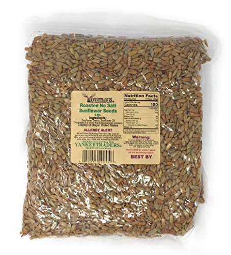Yankee Traders Brand Sunflower Seeds No Salt and Roasted 2 Pound