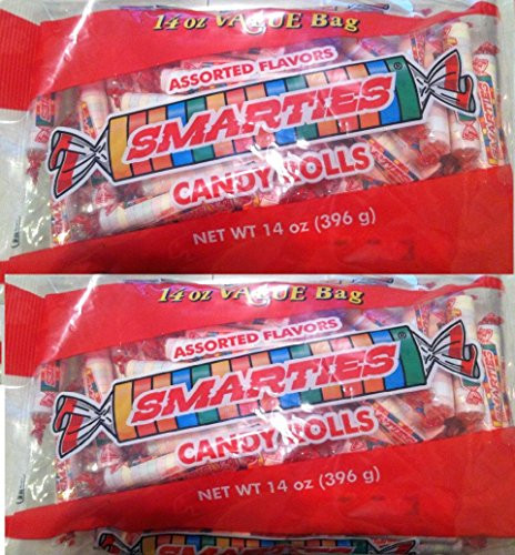 Smarties Candy Rolls - 2 Pack of 14 Oz Bags 28 Oz Total