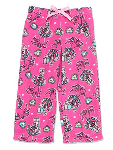 Trolls Poppy Girls Plush Fleece Lounge Pajama Pants 6 Pink