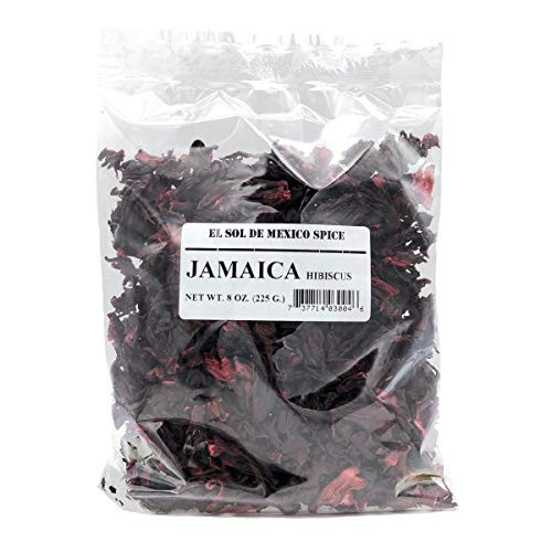 El Sol De Mexico Hibiscus Flowers - Flor de Jamaica - 8 Ounces El Sol De Mexico Hibiscus Flowers - Flor de Jamaica - 8 Ounces