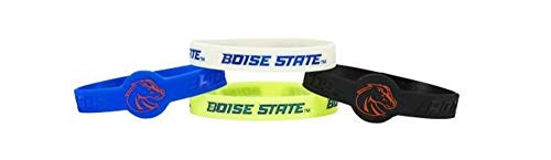Aminco NCAA Boise State Broncos Silicone Bracelets 4-Pack