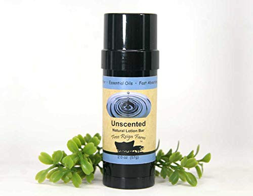 Natural Shea Butter Body Lotion Stick with Coconut Oil and Beeswax in a 2 oz_ Solid Lotion Bar Unscented Lotion 1