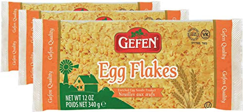 Gefen Enriched Egg Noodles Egg Flakes 12 Oz_ Pack Of 3_