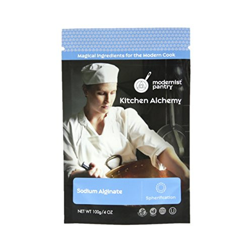 Pure Sodium Alginate Molecular Gastronomy ? Non-GMO ? Vegan ? OU Kosher Certified- 100g4oz
