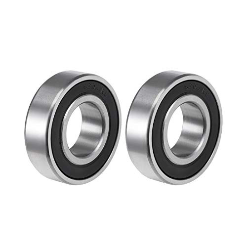uxcell 6205-2RS Deep Groove Ball Bearing 25x52x15mm Double Sealed ABEC-3 Bearings 2-Pack uxcell 6205-2RS Deep Groove Ball Bearing 25x52x15mm Double Sealed ABEC-3 Bearings 2-Pack