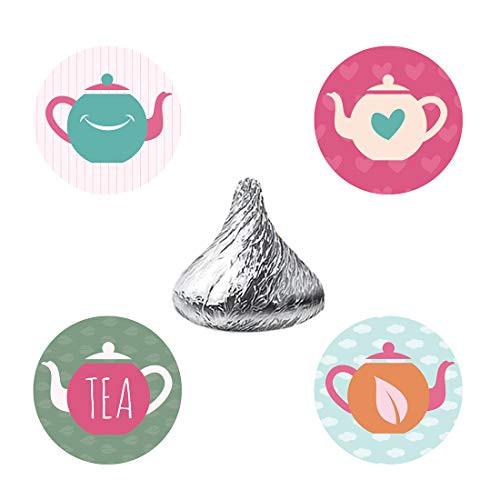 MAGJUCHE Tea Party Candy Stickers Girl Teapot Wedding Or Birthday Favor Labels Fit Hersheys Kisses 304 Count MAGJUCHE Tea Party Candy Stickers Girl Teapot Wedding Or Birthday Favor Labels Fit Hersheys Kisses 304 Count