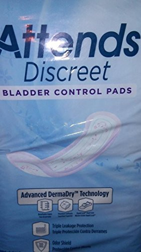 Attends Discreet Bladder Control Pads Ultimate Heavy Absorbency Liner Pads ADPULT - Pack of 20