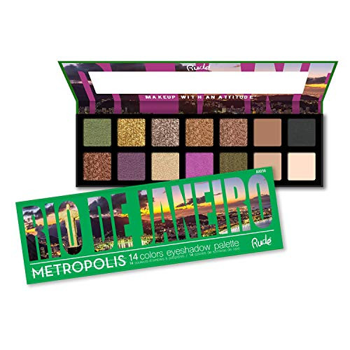 RUDE Metropolis 14 Color Eyeshadow Palette - Rio De Janerio
