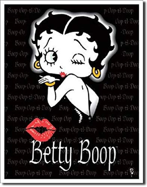 SRongmao Betty Boop Kiss Cartoon Retro Vintage Look Style Wall Decor Metal Tin Sign 8x12in New SRongmao Betty Boop Kiss Cartoon Retro Vintage Look Style Wall Decor Metal Tin Sign 8x12in New