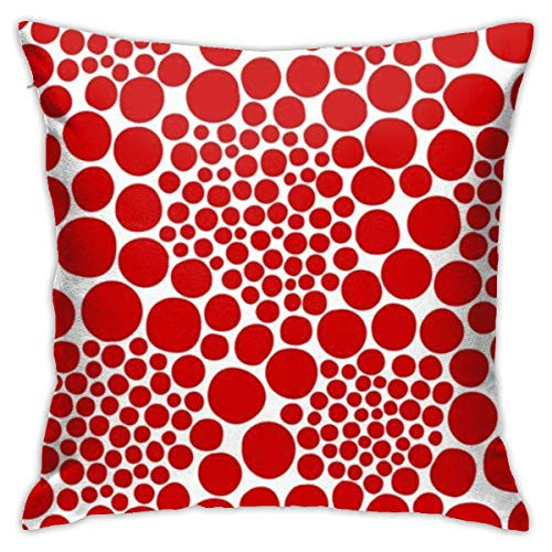 FEAIYEA Yayoi Kusama Throw Cushion Cover Throw Pillow Cover Square New Living Series Decorative Throw Pillow Case Double Side Design 18 X 18 Family Indoor Sofa Car