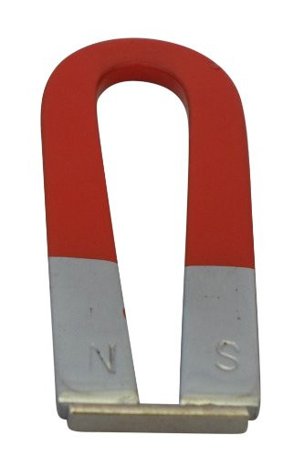Ajax Scientific MA090-0075 Steel Horseshoe Magnet 75mm Length x 12mm Width x 5mm Thick