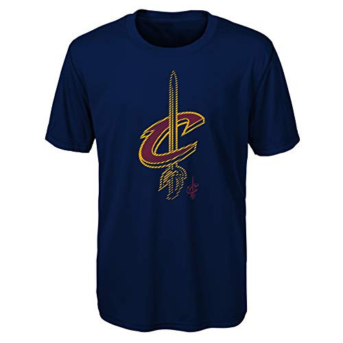 NBA Cleveland Cavaliers Kids  and  Youth Boys Motion Offense Alt Color Performance Tee Dark Navy Youth Large14-16