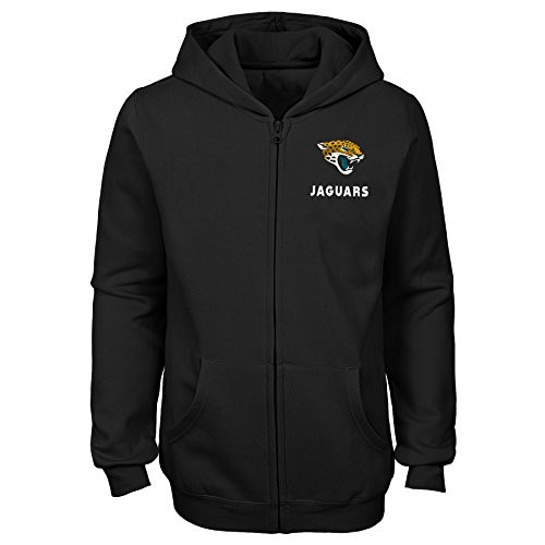 NFL Jacksonville Jaguars Youth Girls Status Full Zip Hoodie Black Youth Medium10-12 NFL Jacksonville Jaguars Youth Girls Status Full Zip Hoodie Black Youth Medium10-12