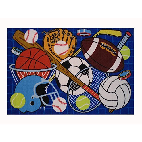 Fun Rugs Lets Play Childrens Rug 19 x 29 Blue