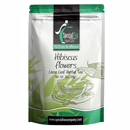 Special Tea Hibiscus Flowers Loose Leaf Herbal Tea 3 Ounce
