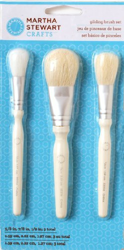 Martha Stewart Crafts 33334 Martha Stewart Gilding Brush Set