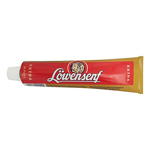 Düsseldorfer Löwensenf - Extra Scharf - 200 Ml8_4 Oz Tube - Very Hot Mustard Thats Original for Sure
