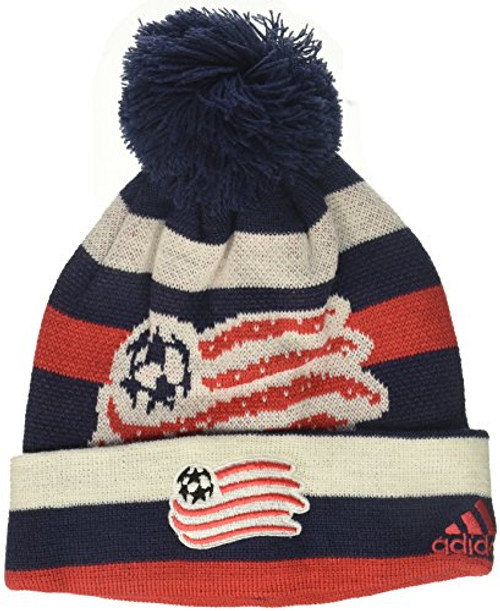 MLS by Outerstuff Boys Cuffed Knit Hat with Pom Dark Navy 8 Youth 1 Size
