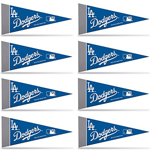 Rico Industries MLB Los Angeles Dodgers Pennant Mini 8 Piece One Size Team Colors Rico Industries MLB Los Angeles Dodgers Pennant Mini 8 Piece One Size Team Colors