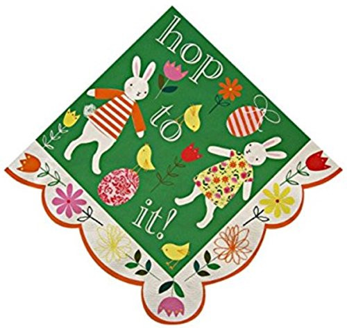 Meri Meri Hop to It! Scalloped Edge Luncheon Paper Napkins 20-ct
