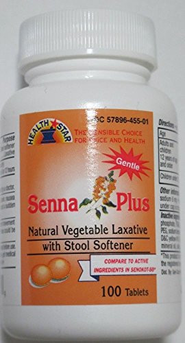 Senna Plus Tablets 8_6-50mg 100 ct 4 Pack