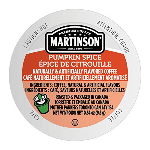Martinson Single Serve Coffee Capsules Pumpkin Spice Compatible with Keurig K-Cup Brewers 24 Count