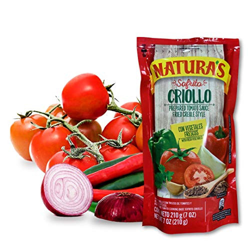 Naturas Sofrito Criollo_ Salsita Lista De Tomate Con Chile Cebolla y Cumino  Unique Flavor To Cooking  Ready To UseNo Preservative No Artificial Colors 100% Natural 227g 8oz3 Pack