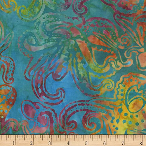 Michael Miller Marine Octopus Batik Yard Mermaid
