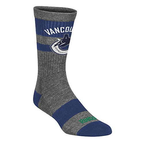 NHL Carolina Hurricanes Mens SP17 Gray Stripe Team Socks Gray Size 9-11