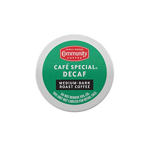 Community Coffee Café Special 18 Count Coffee Pods Medium-Dark Roast Decaf Compatible with Keurig 2_0 K-Cup Brewers Box of 18 Pods Community Coffee Café Special 18 Count Coffee Pods Medium-Dark Roast Decaf Compatible with Keurig 2_0 K-Cup Brewers Box of 18 Pods