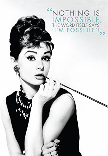 Aquarius Audrey Quote Tin Sign