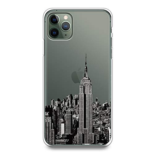 CasesByLorraine Compatible with iPhone 11 Pro Max Case NYC New York City Clear Transparent Flexible TPU Soft Gel Protective Cover for iPhone 11 Pro Max 6_5 2019