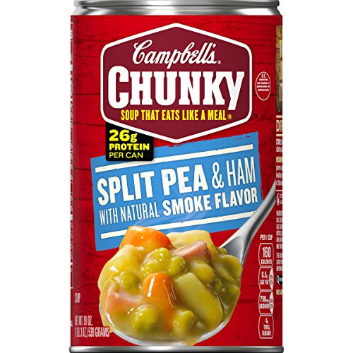 Campbells Chunky Split Pea and Ham with Natural Smoke Flavor Soup 19 oz_ Can Campbells Chunky Split Pea and Ham with Natural Smoke Flavor Soup 19 oz_ Can