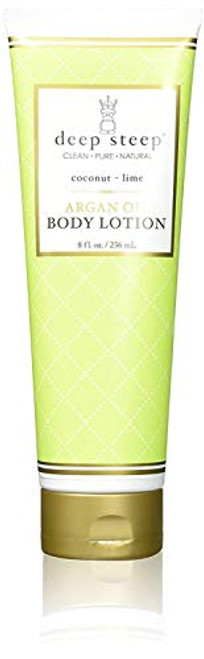 Deep Steep Argan Oil Body Lotion Coconut Lime 8 Fluid Ounce