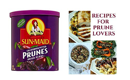 Sun Maid Pitted Prunes - 16 oz Can of SunMaid Prunes and Recipes For Prune Lovers E-Book
