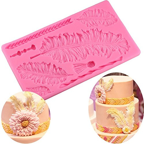 Joinor 3D Big Feathers Silicone Mold Fondant Cake Decorating Tools Candy Chocolate Gumpaste Mold Joinor 3D Big Feathers Silicone Mold Fondant Cake Decorating Tools Candy Chocolate Gumpaste Mold