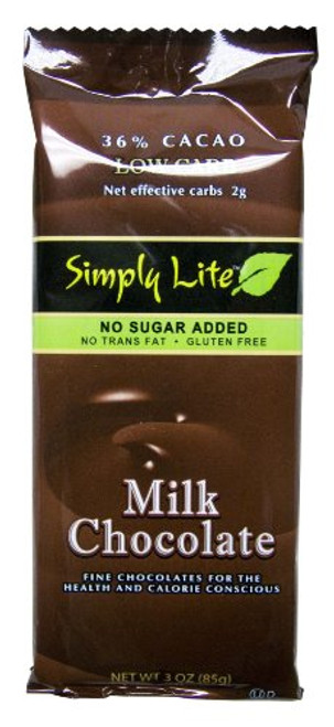 Simply Lite Chocolate Bar Milk 3 oz Simply Lite Chocolate Bar Milk 3 oz