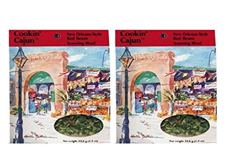 Cookin Cajun New Orleans Style Red Beans Seasoning Blend 1_2 Ounce Packet Pack of 2