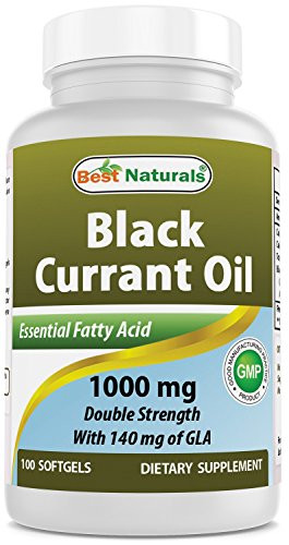 Best Naturals Black Currant Oil 1000 mg Double Strength 100 Softgels