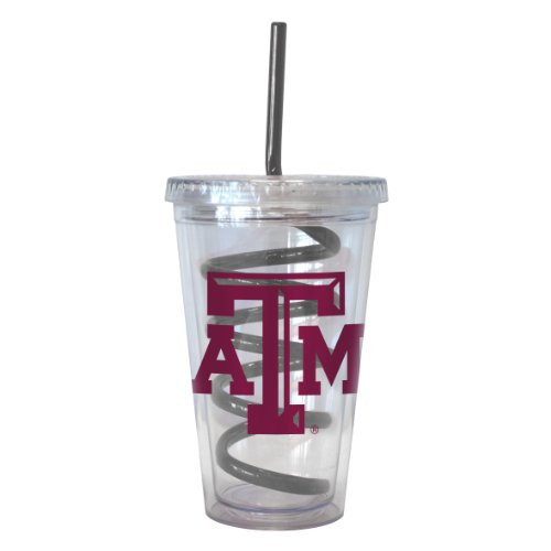 Boelter NCAA Texas A and M Aggies 16oz Swirl Straw Tumbler