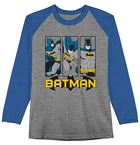 Jumping Beans Boys 4-12 Batman Legacy Graphic Tee Boys 12 Heather Gray