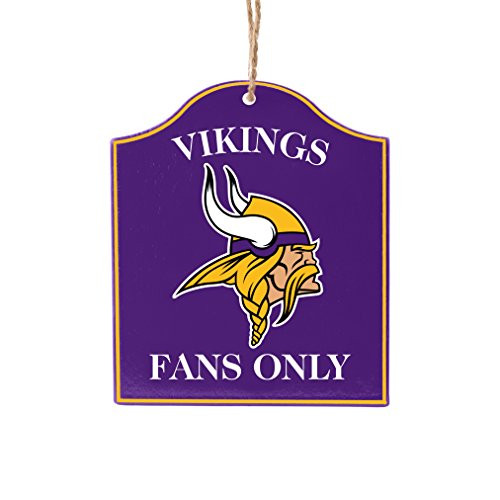Boelter Brands NFL Minnesota Vikings Wooden Fan Sign Ornament Boelter Brands NFL Minnesota Vikings Wooden Fan Sign Ornament