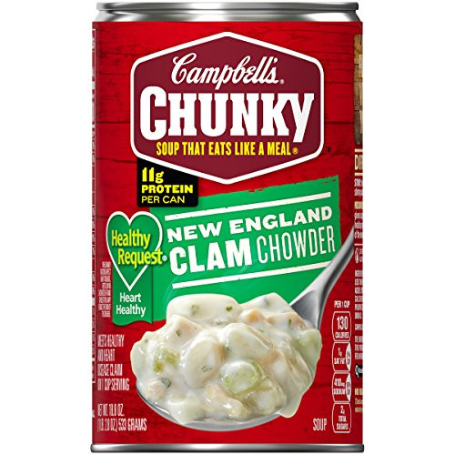 Campbells Chunky Healthy Request Soup New England Clam Chowder 18_8 oz Campbells Chunky Healthy Request Soup New England Clam Chowder 18_8 oz