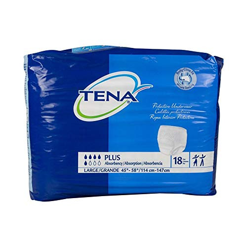 Tena Protective Underwear Plus Absorbency Size Large Pk18