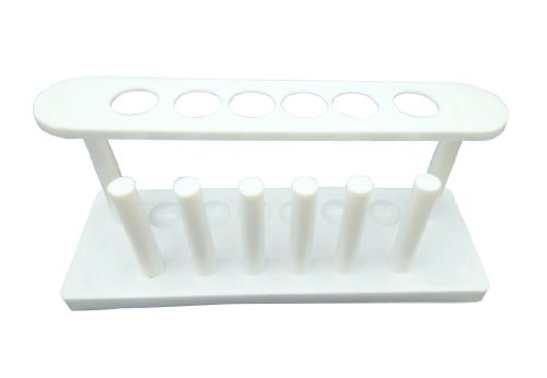 Ajax Scientific LA610-0018 Polypropylene Test Tube Stand 240mm Length x 70mm Width x 90mm Height For 18mm Test Tubes